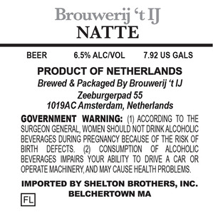 Brouwerij 't Ij Natte