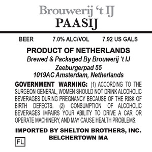 Brouwerij 't Ij Paasij