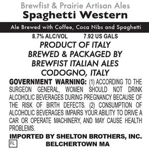 Brewfist Italian Ales Spaghetti Western