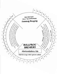 Bullfrog Brewery Abricotdabra
