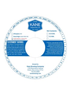 Kane Brewing Company LLC Silent Nights February 2014