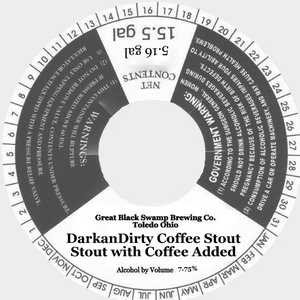 Great Black Swamp Brewing Co. Darkandirty Coffee Stout