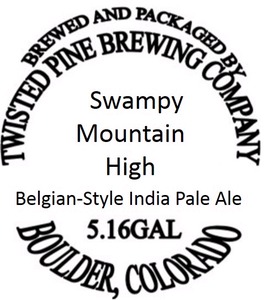 Twisted Pine Brewing Company Swampy Mountain High February 2014