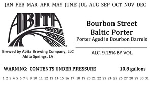 Abita Bourbon Street Baltic Porter February 2014