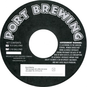 Port Brewing Company Board Meeting