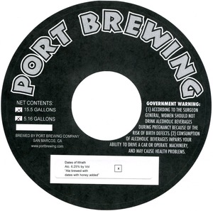 Port Brewing Company Dates Of Wrath