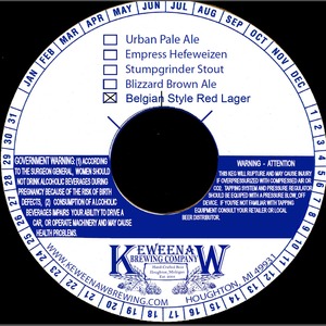 Keweenaw Brewing Company, LLC Belgian Style Red