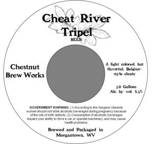 Chestnut Brew Works Cheat River Tripel