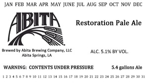 Abita Restoration Pale Ale February 2014