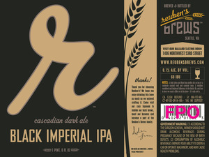 Reuben's Brews Black Imperial IPA February 2014