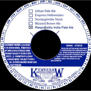 Keweenaw Brewing Company, LLC Responsibly