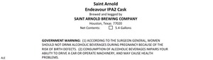 Saint Arnold Brewing Company Endeavour IPA2 February 2014