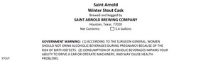 Saint Arnold Brewing Company Winter Stout February 2014