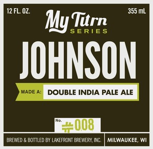 Lakefront Brewery Johnson Made A Double India Pale February 2014