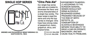 Benny Brew Co. Citra Pale Ale February 2014
