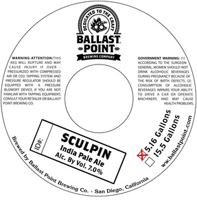 Ballast Point Sculpin February 2014