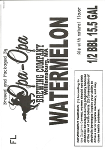 Opa Opa Brewing Co. Watermelon February 2014