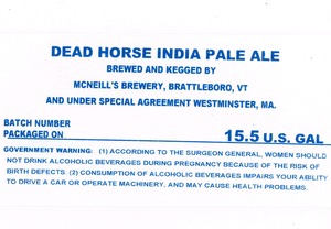 Mcneill's Brewery Dead Horse