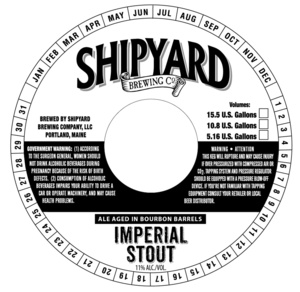 Shipyard Brewing Co. Imperial Stout February 2014