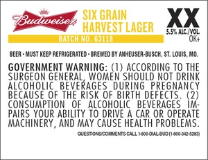 Budweiser Six Grain Harvest February 2014