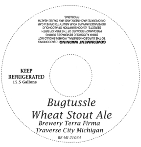 Bugtussle Wheat Stout Ale February 2014