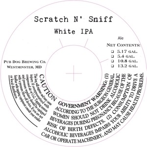 Scratch N' Sniff White IPA February 2014