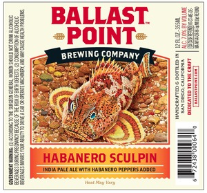 Ballast Point Habanero Sculpin February 2014