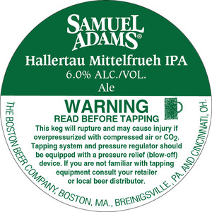 Samuel Adams Hallertuah Mittlefrueh IPA February 2014