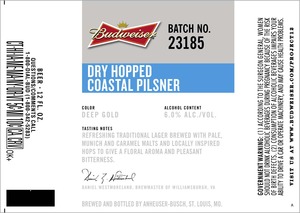 Budweiser Dry Hopped Coastal February 2014