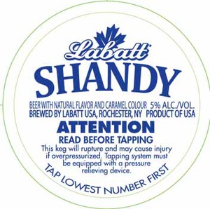 Labatt Shandy February 2014