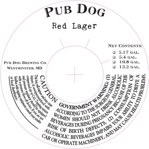 Pub Dog Red Lager