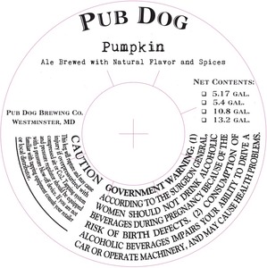 Pub Dog Pumpkin February 2014