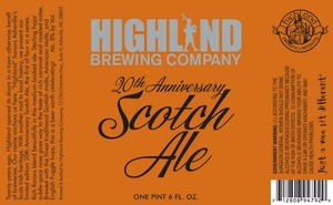 Highland Brewing Co. 20th Anniversary Scotch