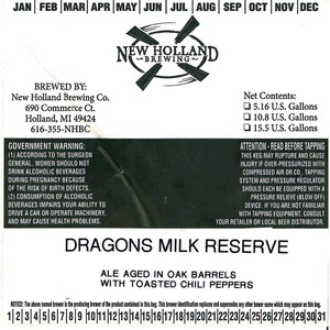 New Holland Brewing Company, LLC Dragon's Milk Reserve February 2014