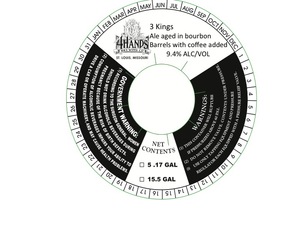 4 Hands Brewing Company 3 Kings February 2014