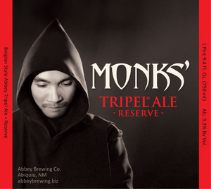 Abbey Brewing Company Monks' Tripel Ale Reserve February 2014