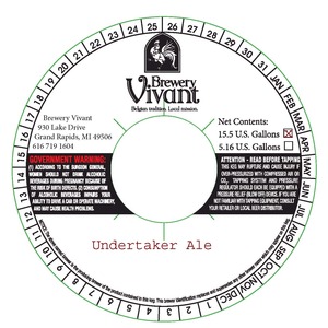 Brewery Vivant Undertaker February 2014