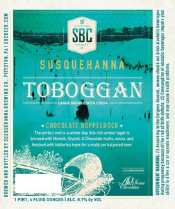 Susquehanna Brewing Company Toboggan February 2014