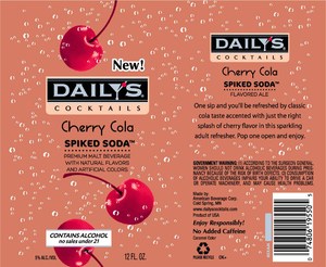 Daily's Cocktails Cherry Cola Spiked Soda