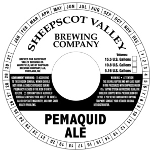 Sheepscot Valley Brewing Co. Pemaquid Ale February 2014