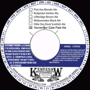 Keweenaw Brewing Company, LLC November Gale
