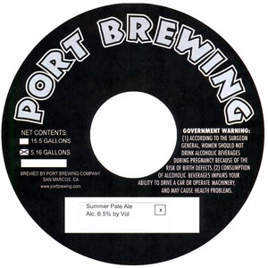 Port Brewing Company Summer Pale Ale
