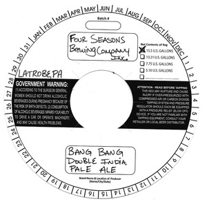 Four Seasons Brewing Company, Inc. Bang Bang
