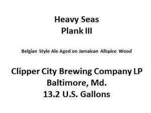 Heavy Seas Plank Iii