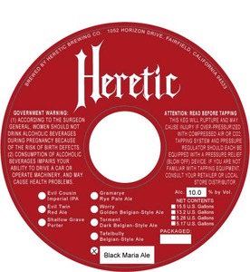 Heretic Brewing Company Black Maria February 2014