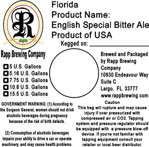 Rapp Brewing Company English Special Bitter