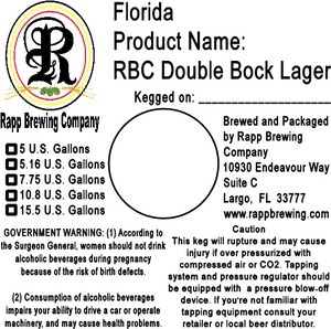 Rapp Brewing Company Rbc Double Bock