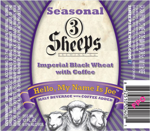 3 Sheeps Brewing Co. Hello, My Name Is Joe