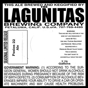 The Lagunitas Brewing Company Fusion 22