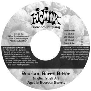 Hijinx Brewing Company Bourbon Barrel Bitter